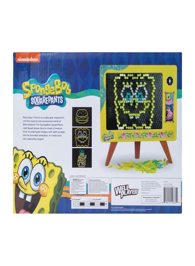 Well Played Spongebob Squarepants Light Board - Interactive Toy for Kids - Spongebob Themed Fun Activity for Constructive and Creative Play - Ages 6 - Image 5